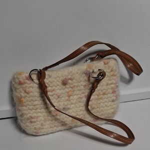 Handmade Woven Felted Wool Shoulder Bag